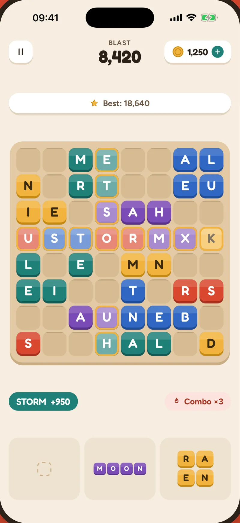 Block Words gameplay